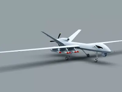 PLA Wing Loong UAV 3D model