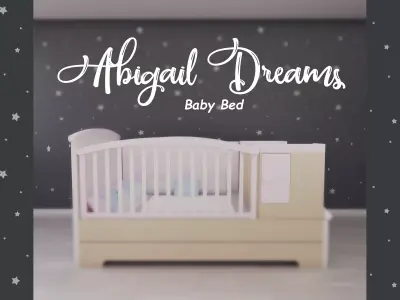Abigail Baby Bed Free 3D model