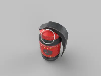 grenade water bottle Low-poly 3D model