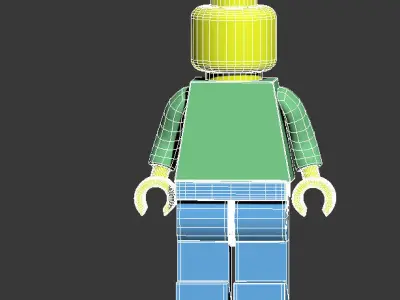lego1 lego man Low-poly 3D model