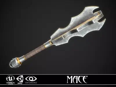 Mace 16 Low-poly 3D model