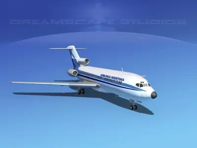 Boeing 727-100 Aerolineas Argentinas 1 3D model