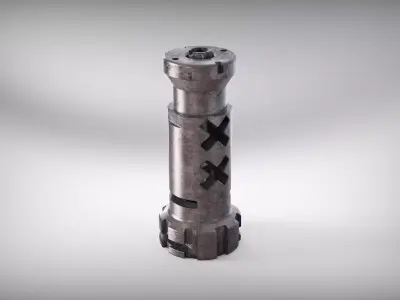 muzzle brake vol8 3D model