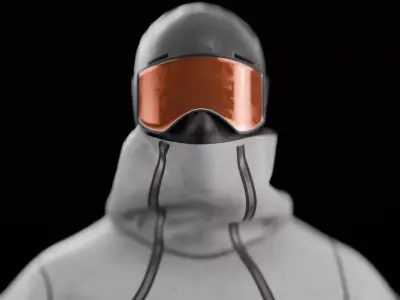 Agent Snow Sci Fi Tactical Character Rigged PBR Unreal FBX Low-poly 3D model