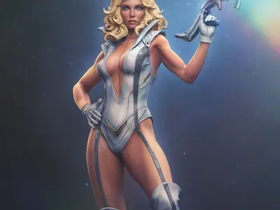 Barbarella Statue  3D print model