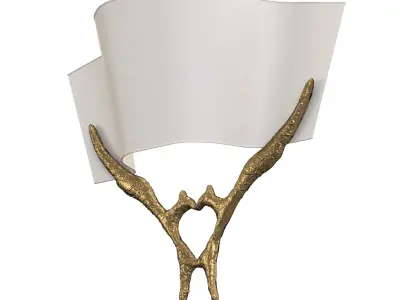 Wall Sconces Angels 3D model