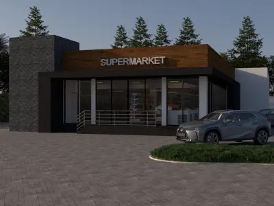 SUPERMARKET DESIGN 3D model