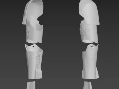 Star Wars The Rise of Skywalker Jet Trooper Arm Armor 3D print model