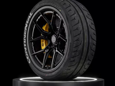 Continental Extreme Contact Force 235 35 ZR19 91W V2 3D model