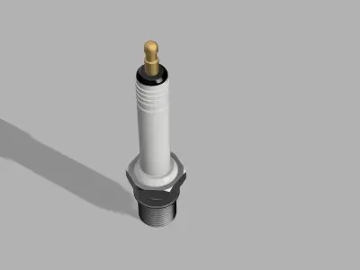 Spark plug 3D model