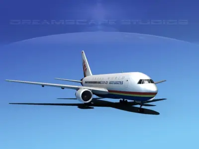 Boeing 767-100 Trans World 2 3D model