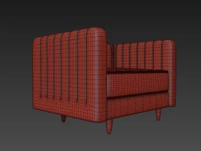 Single Sofa Free 3D model