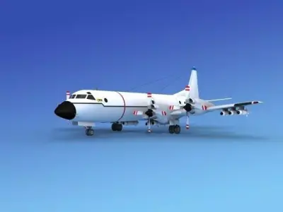 Lockheed P-3 Orion Unmarked 2 3D model