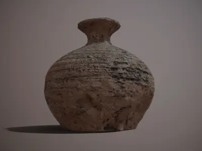 Old Jar PBR low poly Free low-poly 3D model