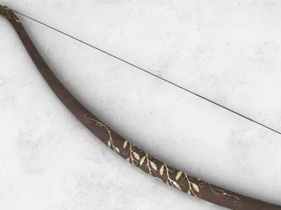 Legolas Mirkwood Bow Low-poly 3D model