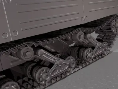 T-C 220 Heavy Tank Low-poly 3D model