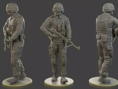 CzechSlovak Police Tactical Unit CPTU1 004 3D print model