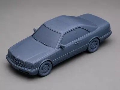 Mercedes Benz C124 Coupe 3D Printed Model 3D model