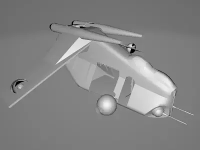 Star Wars REB Dropship - Low Poly Game - Battlefield - FBX MODEL Low-poly 3D model