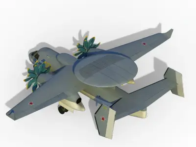 Yak-44 3D model