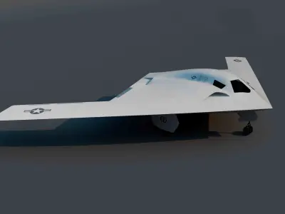 B 21 Raider Bomber Low-poly 3D model