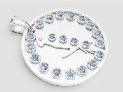 PARROT GOLD PENDANT 3D print model