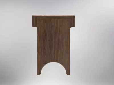 5 board benchwith plans 3D model