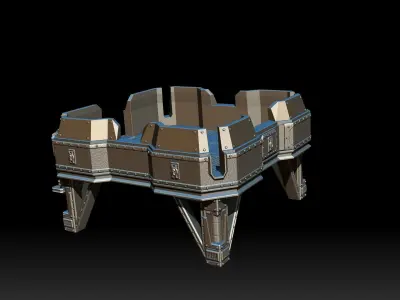 PLATFORM 1 - 3D PRINTABLE MODEL 3D 3D print model