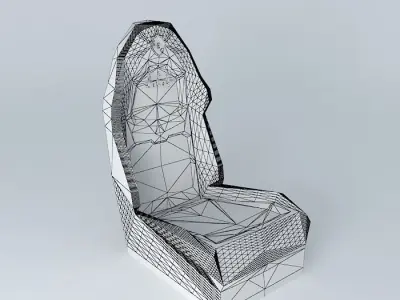 Sport car seat NEG Free 3D model
