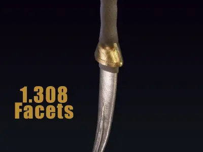 Mini pack medieval weapon LowPoly Low-poly 3D model