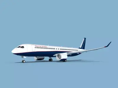 Airbus A320-300 Frontiers America 3D model
