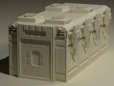 Container Military Base 3D model