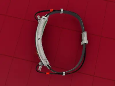Cyber Punk Game Glasses 3D model