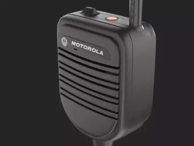 Motorola PSM Radio Mic 3D model