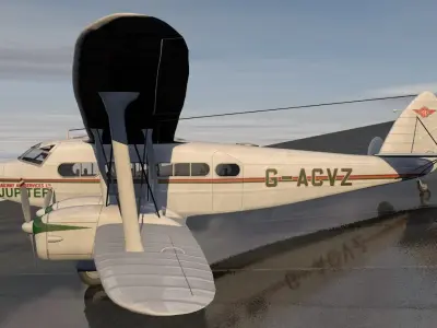 De Havilland DH-86 Express 3D model