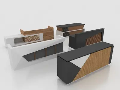 RECEPTIONS 3DS MAX 2015 5 MODEL 3D model