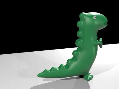 Cartoon Dragon low poly Low-poly 3D model