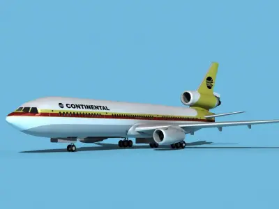 McDonnell Douglas MD-11 Continental 1 3D model