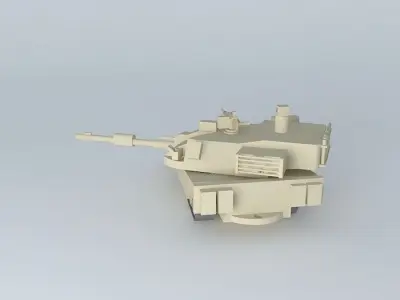 KAZ tank TAU 2 Free 3D model