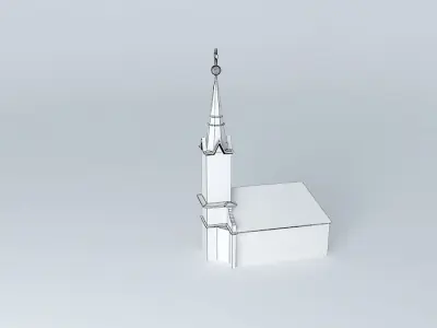 The Lutheran Churchi Ősagárd Free 3D model