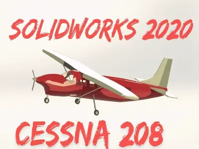 Cessna Caravan 208 Free 3D model