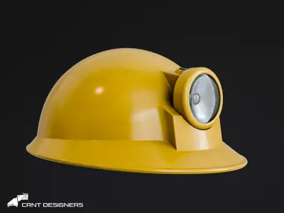 Miner Helmet 3D model