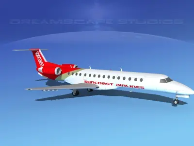 Embraer ERJ-140 Suncoast Air 3D model