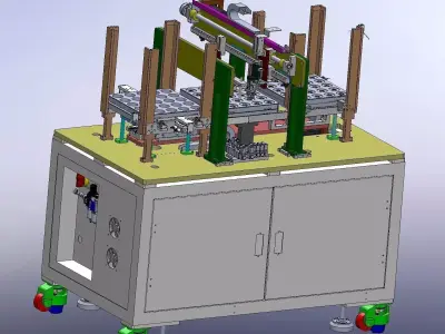 Auto stacking loading and unloading machine 3D model