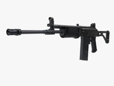 Galil 308 AR model 329 3D model
