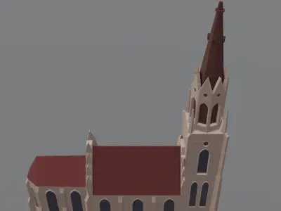 Gothic Church Free 3D model
