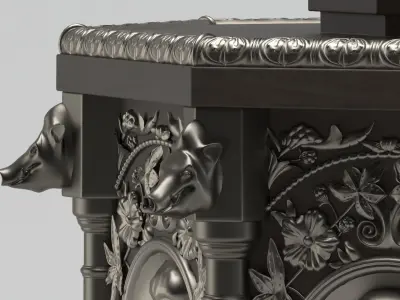 Clock 02 Historic 3D model