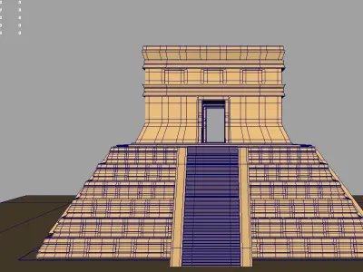 American pyramid 3D model