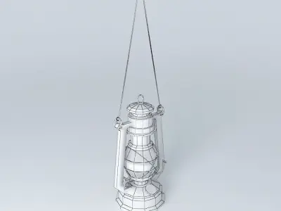 Gas lamp 3D model get