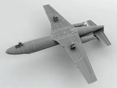 Cessna Citation Encore Aircraft Low-poly 3D model